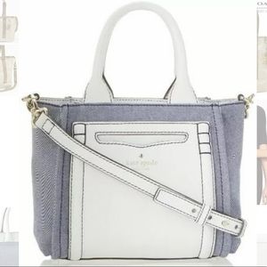 kate spade claremont drive smallmarcella bag denim NEW